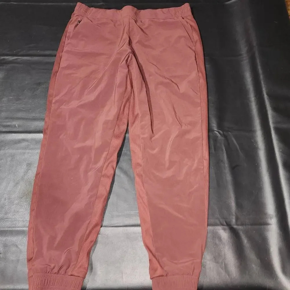 Athleta Womens Maroon Lined Brooklyn Jogger‎ Pants 14